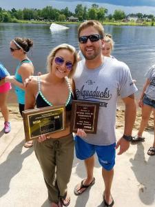 Justin and Jillian with Trophy